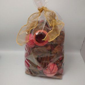 Cinnamon Spice Scented Decorative Fall Mixed Potpourri - Over 1 Lb. Orange Brown